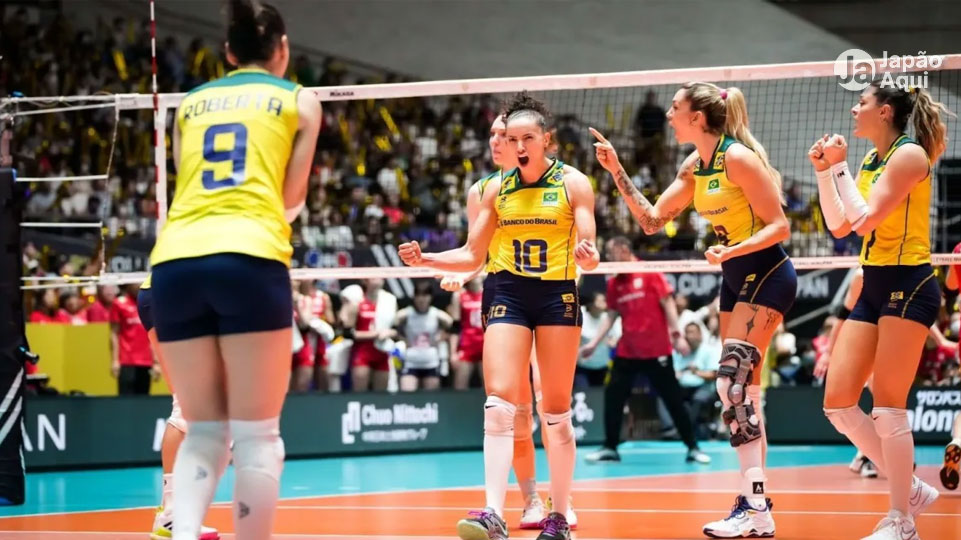 Vôlei feminino: Brasil derrota o Japão no tie-break e garante vaga